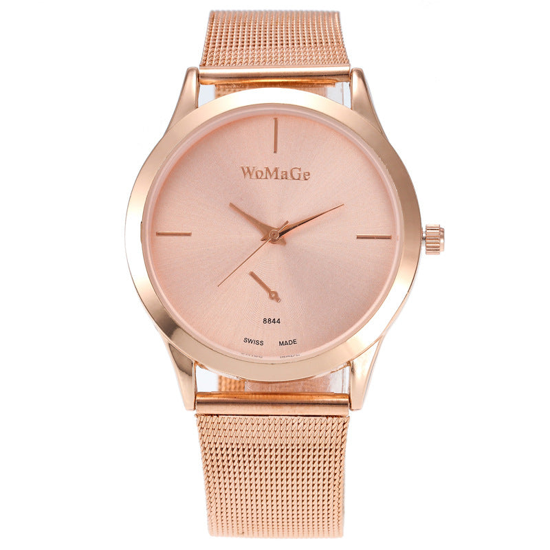 New Ladies Mesh Belt Watch Wish Explosive Ultra-thin Quartz Ladies Watch Fashion Watch Women