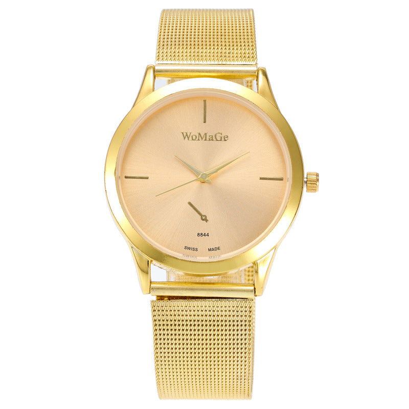 New Ladies Mesh Belt Watch Wish Explosive Ultra-thin Quartz Ladies Watch Fashion Watch Women